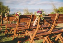 Lovestruck wedding wooden folding chairs