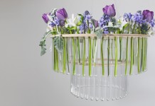 Test Tube Chandelier - Wedding Hire