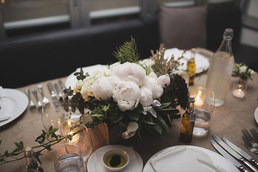 Wedding Herb Box with Flowers