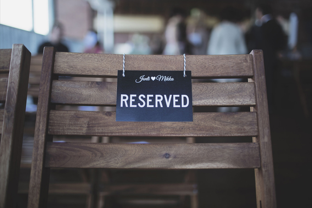 Brisbane Powerhouse Wooden Wedding Chair