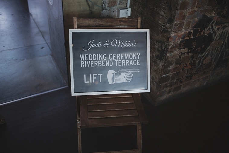 Brisbane Powerhouse Wedding Sign