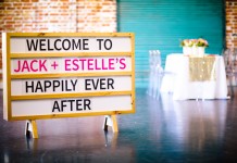 Marquee Sign Brisbane Wedding