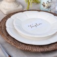 Lovestruck French Scalloped Plates