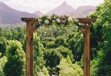 Lovestruck Wedding Ceremony Wooden Arbour