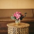 Wooden Side Table Hire by Lovestruck Weddings