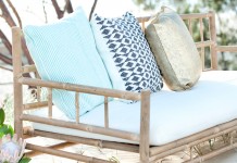 Navy, turquoise and gold cushions - Lovestruck Weddings