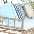 Navy, turquoise and gold cushions - Lovestruck Weddings