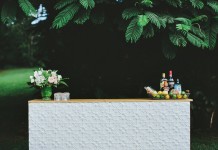 White Pressed Tin Bar Hire from Lovestruck Weddings.