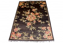 Lovestruck Rug Hire - Black Floral Rug