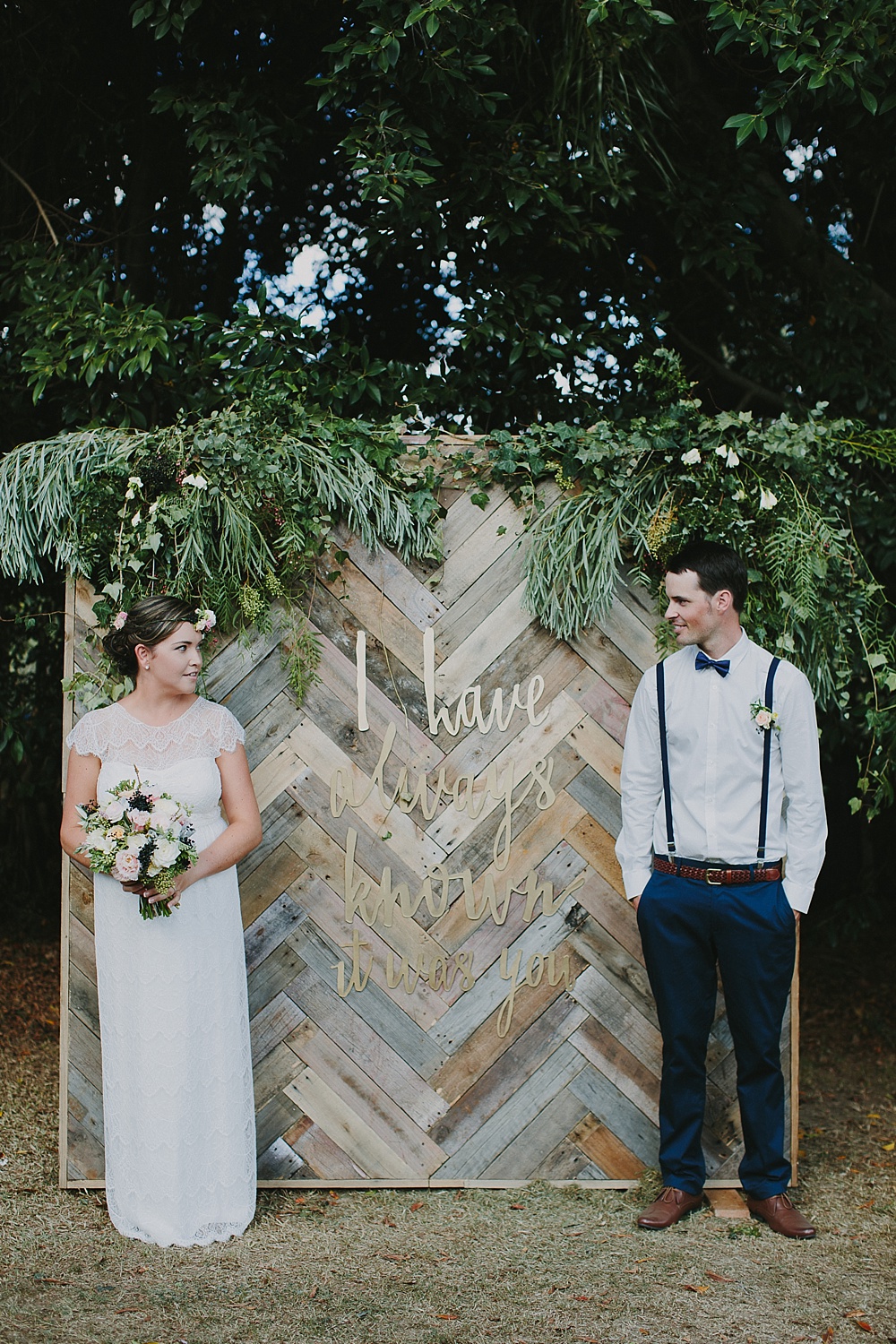 Lovestruck Weddings - Mike & Zoe - Parquetry Backdrop Hire