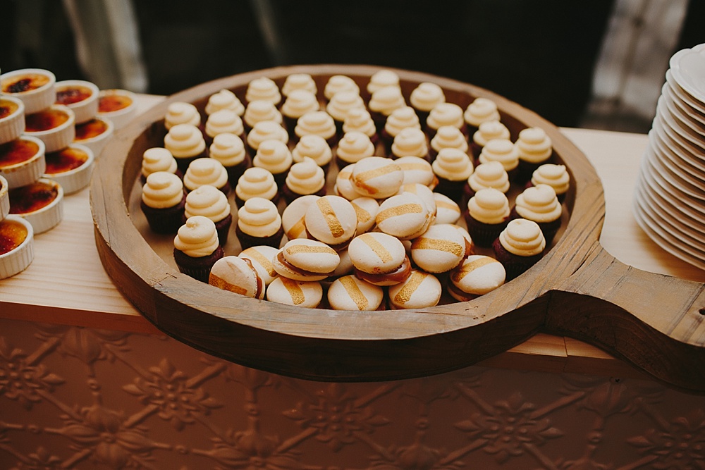 Lovestruck Weddings - Mike & Zoe - Salted Caramel Macarons and Mini Cupcakes