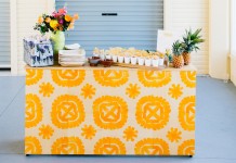 Lovestruck Weddings - Orange Tiled Bar Hire