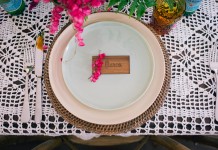 Ivory and mint plate hire - Lovestruck Weddings