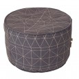 Charcoal Compass Pouf - Lovestruck Weddings