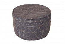 Charcoal Compass Pouf - Lovestruck Weddings