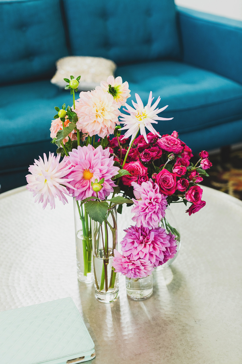 Teal Sofa hire by Lovestruck Weddings.