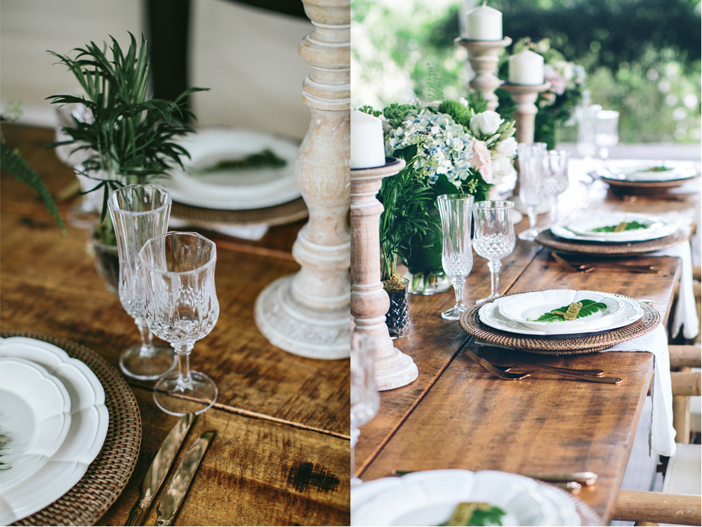 British Empire Shoot at Gurragawee.  Rattan Charger Plates by Lovestruck Weddings.