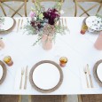 White Parquetry Table HIre - Lovestruck Weddings