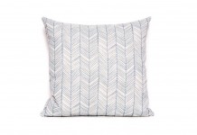 Blue Zig Zag Cushion Hire - Lovestruck Weddings