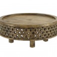 Carved Wood Coffee Table Hire - Lovestruck Weddings