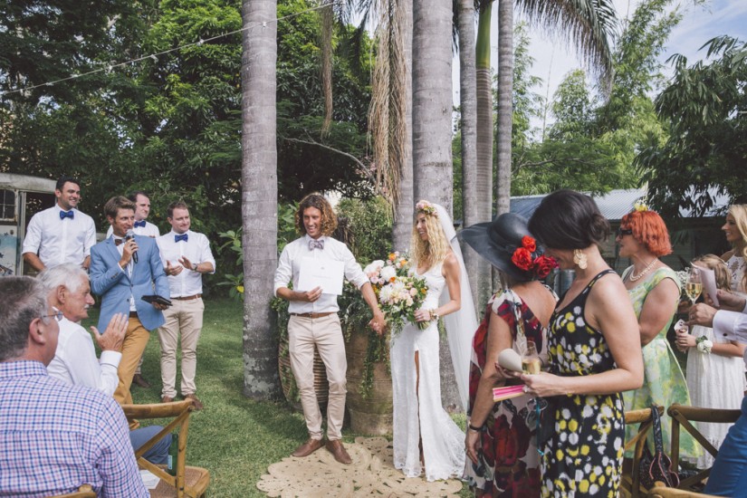 Megan and Ben - Secret Garden Wedding, Byron Bay