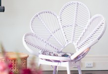 Lavender Rattan Chair by Lovestruck Weddings