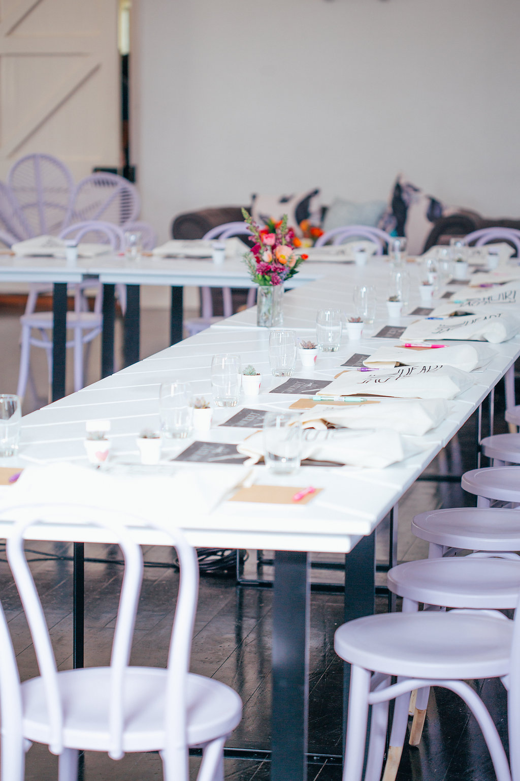 Purple Dipped Bentwood Chair Hire by Lovestruck Weddings