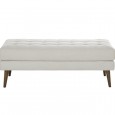 Linen Ottoman Bench Seat Hire by Lovestruck Weddings