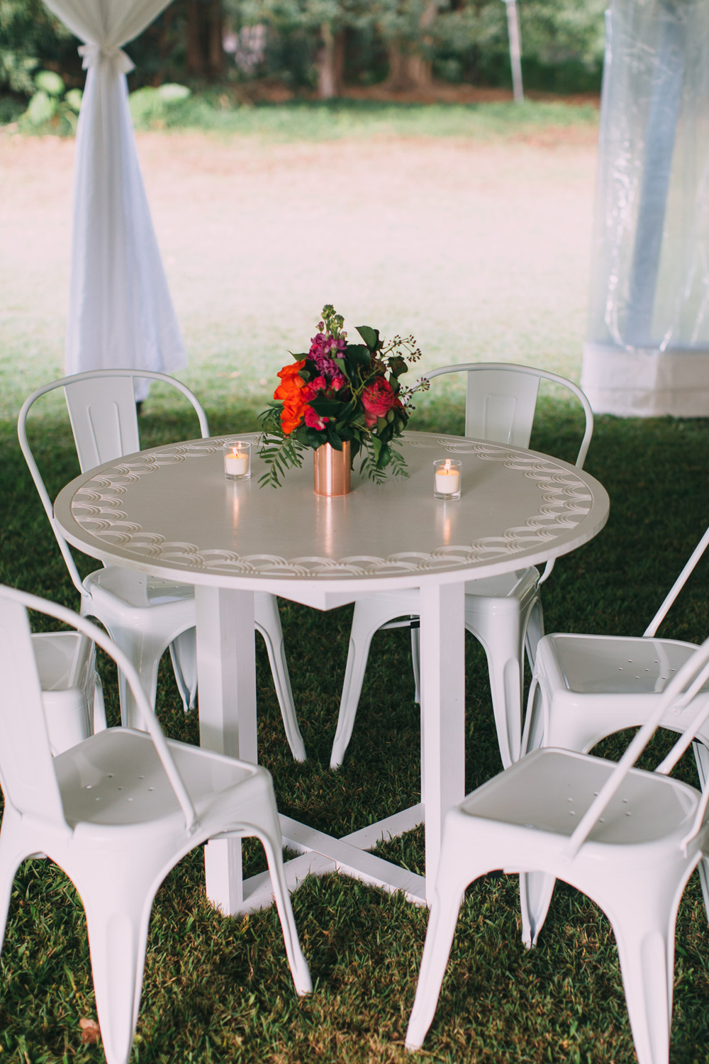 White Cocktail Furniture Hire by Lovestruck Weddings