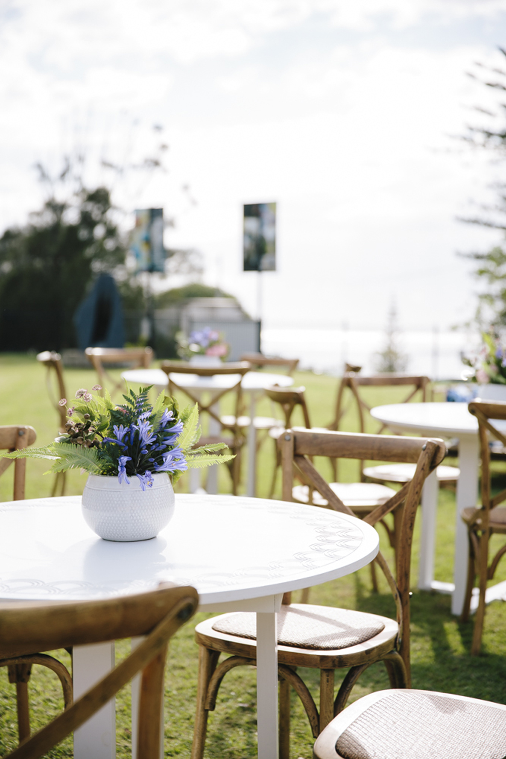 Kirra Hill Community Centre Wedding - Cocktail furniture hire by Lovestruck Weddings