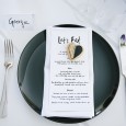 Black Dinner Plate Hire by Lovestruck Weddings