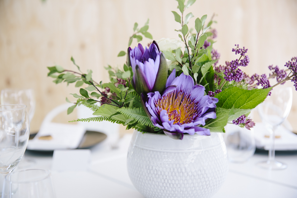 Flowers by Elyssium Blooms.  Planter hire by Lovestruck Weddings.