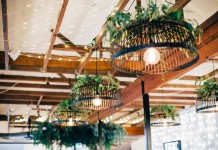 Black Pendant Shade Hire - Lovestruck Weddings