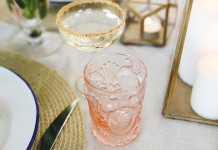 Pink Glassware Hire - Lovestruck Weddings