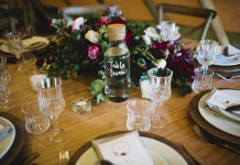 Water Bottle Table Numbers - Lovestruck Weddings