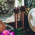 Palm Candlestick Holder Hire - Lovestruck Weddings
