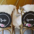 Bride and Groom Chair Signs made by Lovestruck Weddings