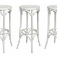 White Bentwood Stool Hire - Lovestruck Weddings